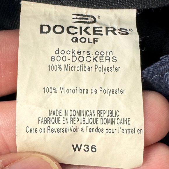 Dockers Golf Men's Vintage Navy Blue Chino Style Golf Shorts Size 36 Outdoor - Picture 6 of 14